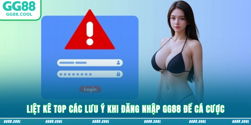 Liệt kê top các lưu ý khi đăng nhập GG88 để cá cược